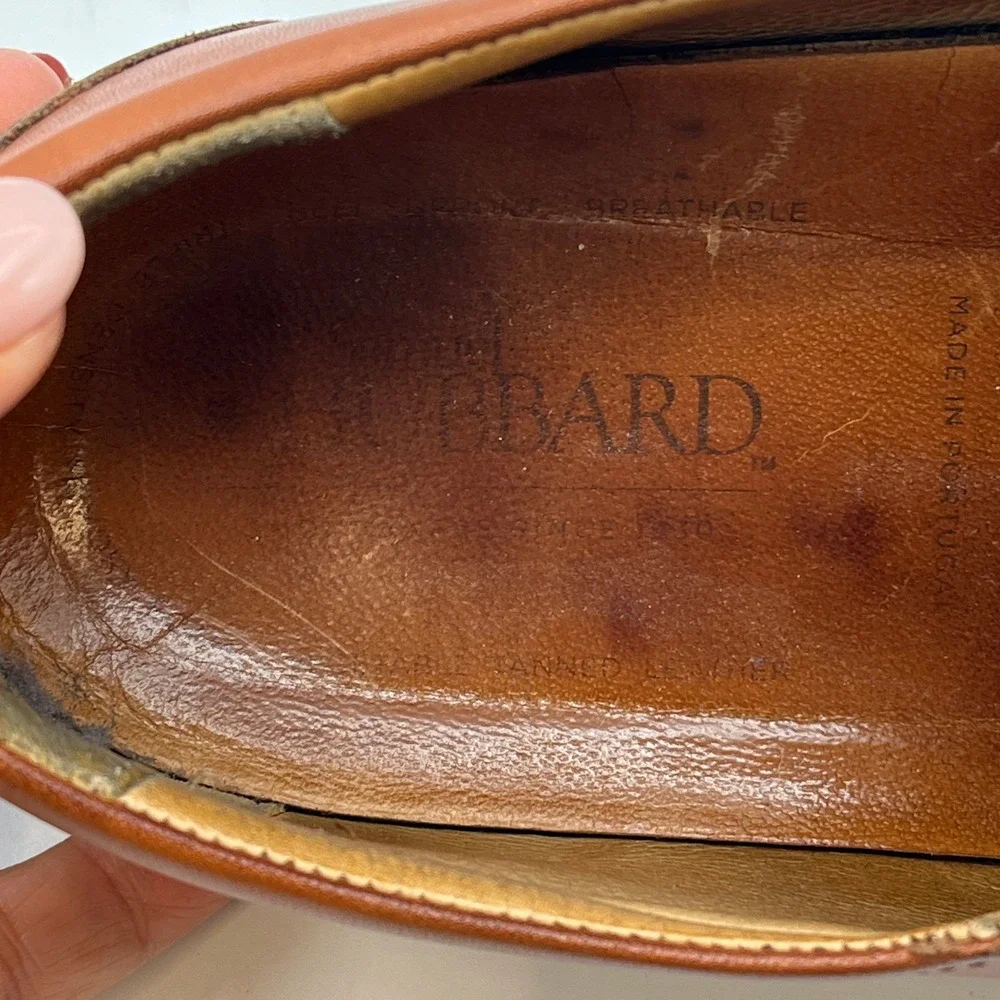 Samuel Hubbard Men's 8.5 M Ivy Legend Penny Loafer Whisky Leather Vibram‎ S 10W